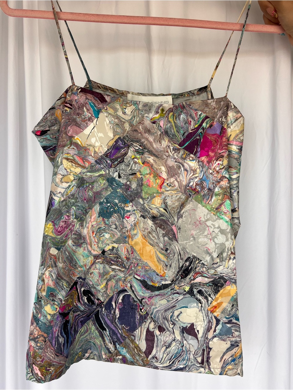Vintage paint splatter top